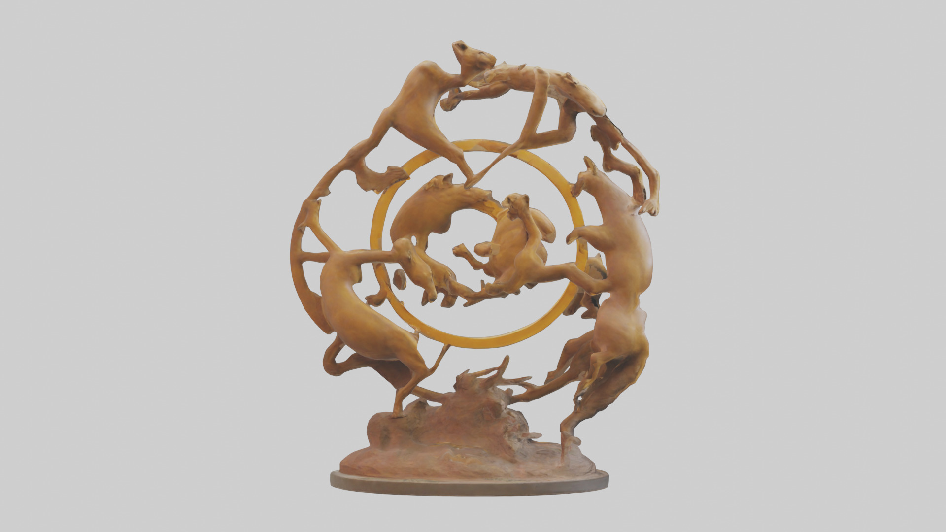 The Circle of Life Sculpture model 3D model_25