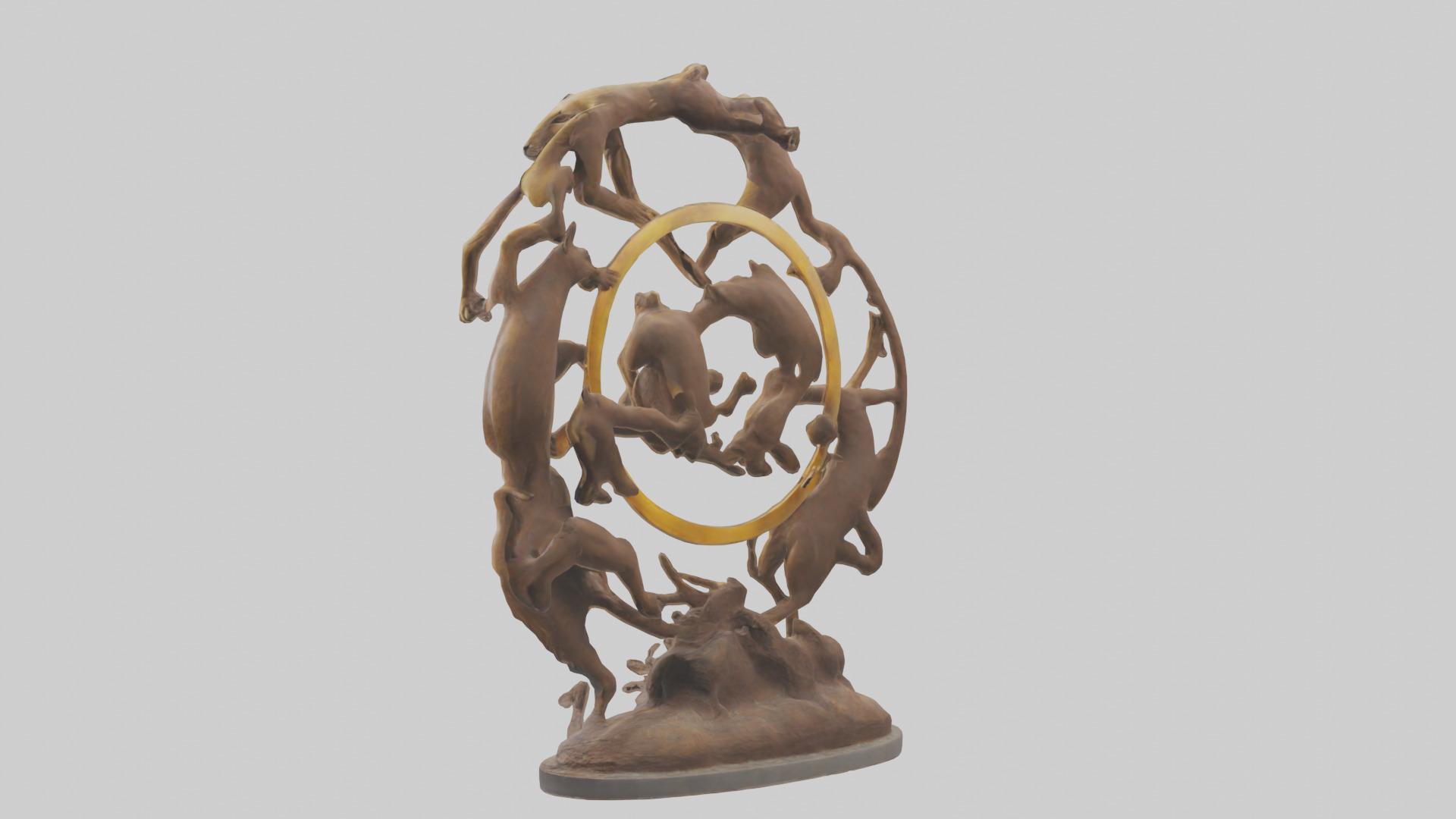 The Circle of Life Sculpture model 3D model_15