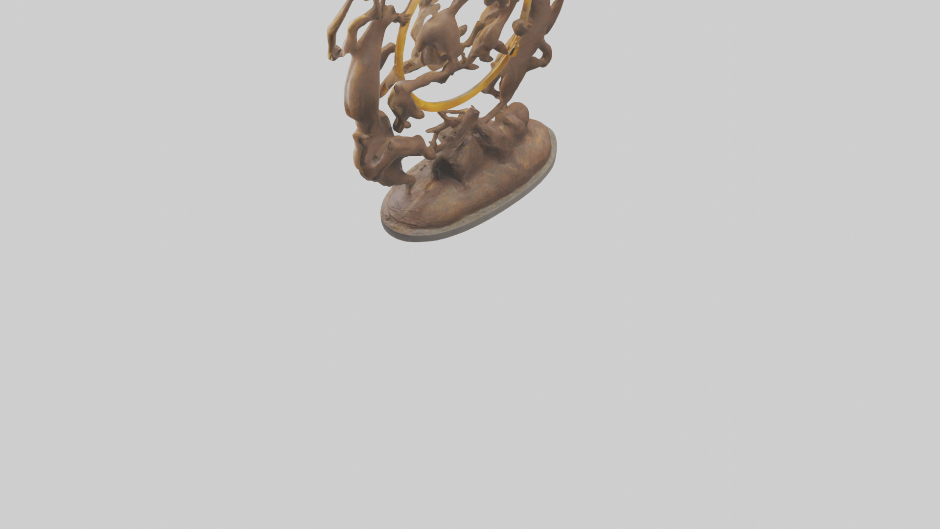 The Circle of Life Sculpture model 3D model_10