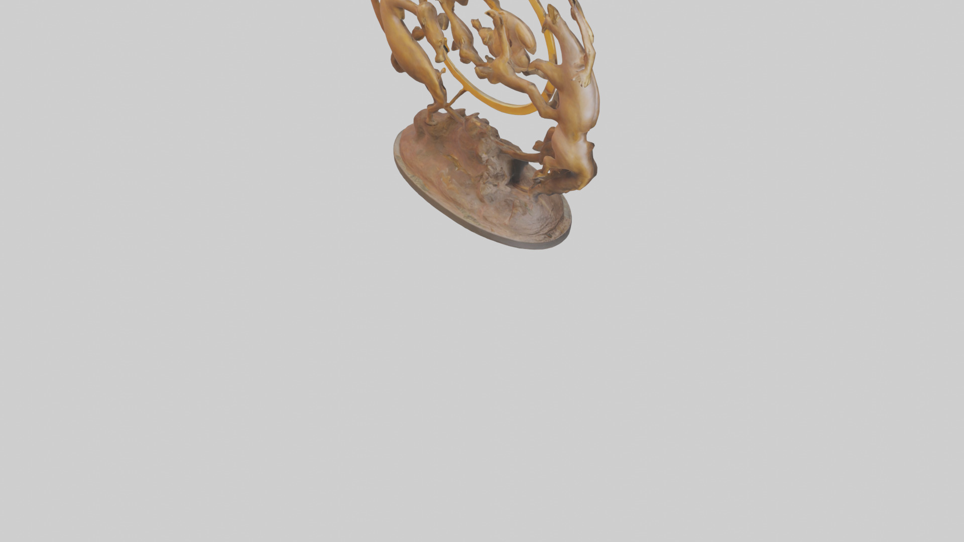 The Circle of Life Sculpture model 3D model_12