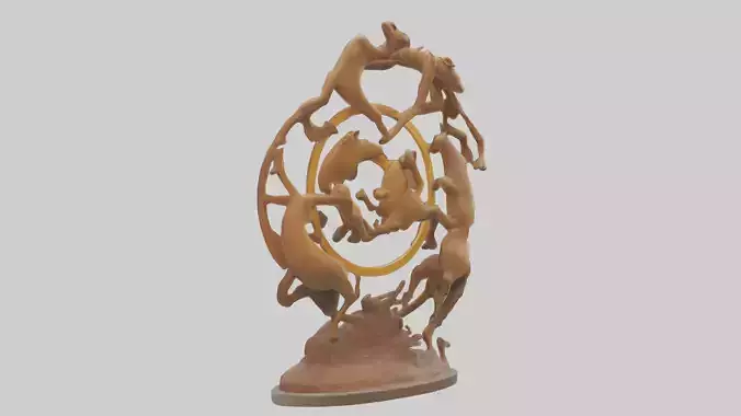 The Circle of Life Sculpture model