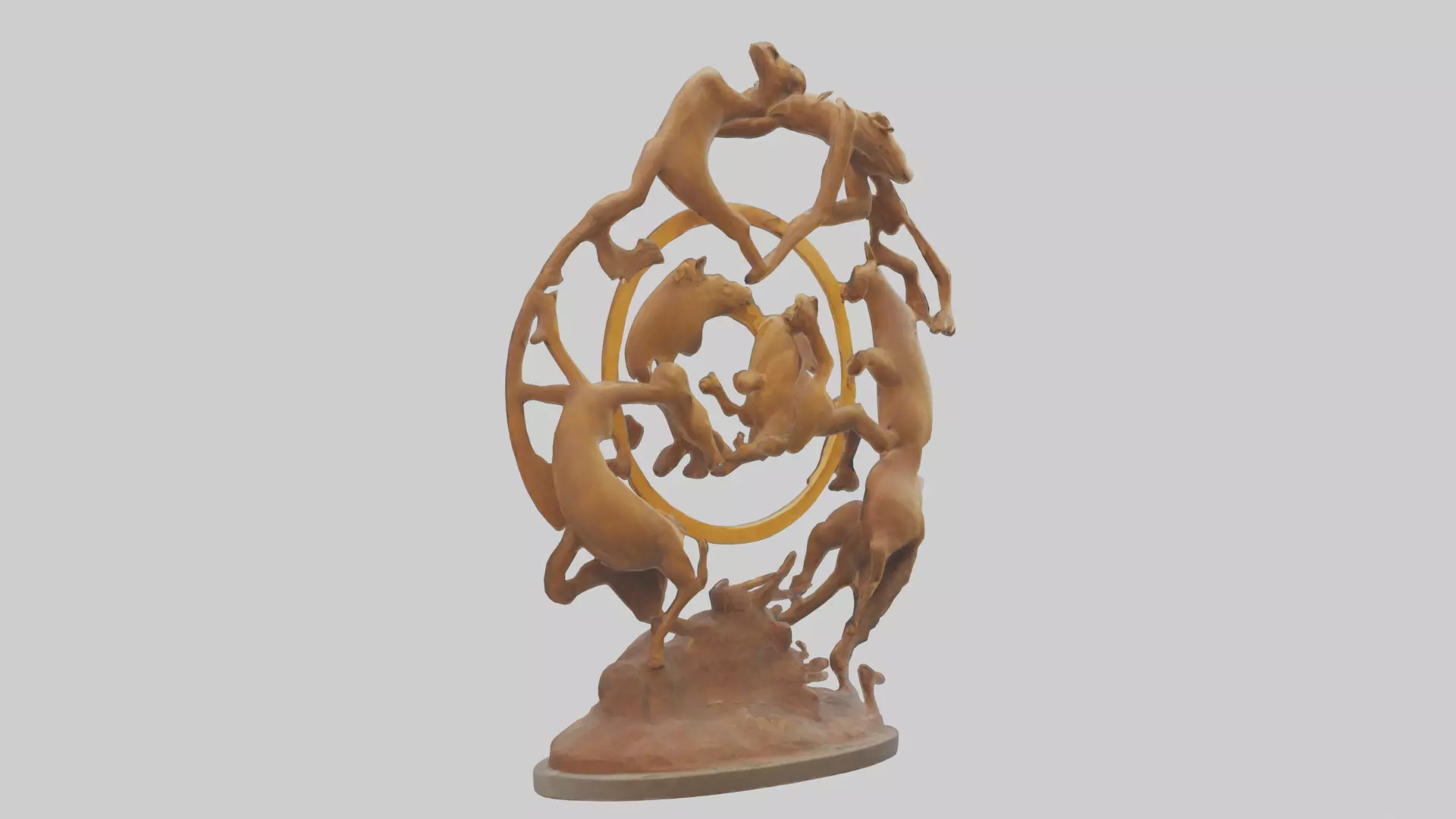 The Circle of Life Sculpture model 3D model_0