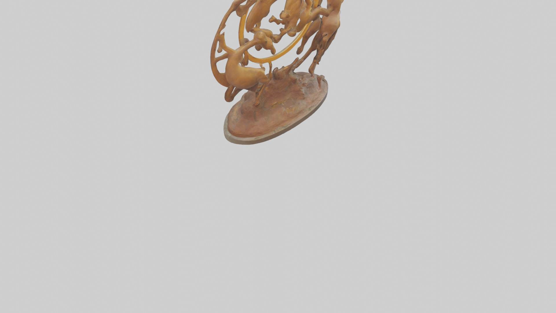 The Circle of Life Sculpture model 3D model_5