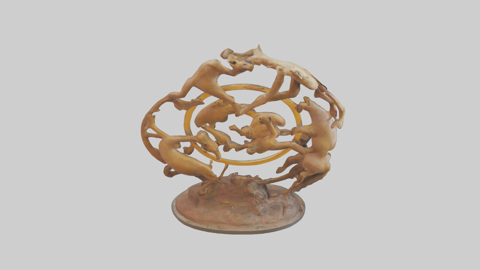 The Circle of Life Sculpture model 3D model_27