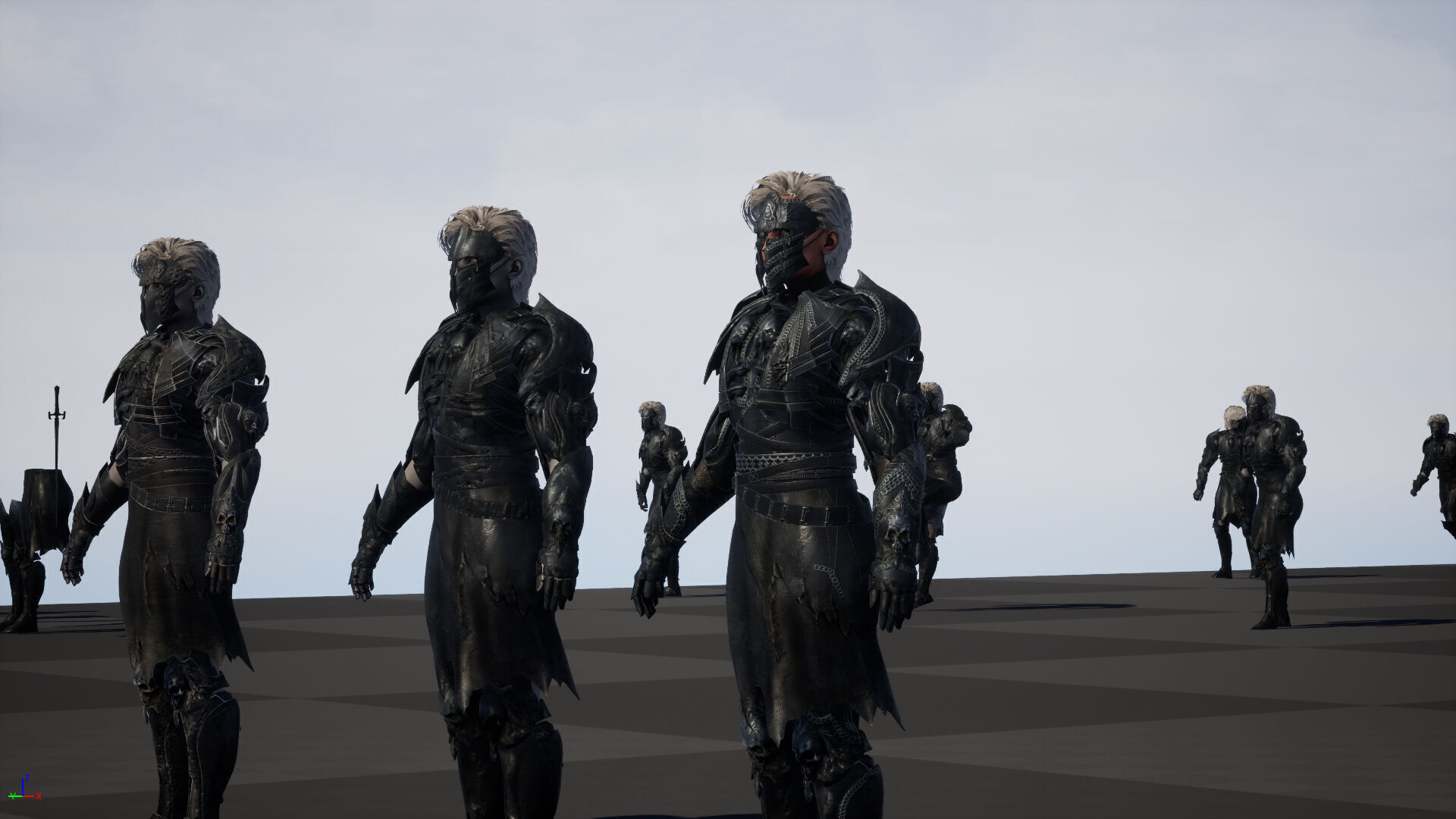 KnightGirl2 Low-poly 3D model_37