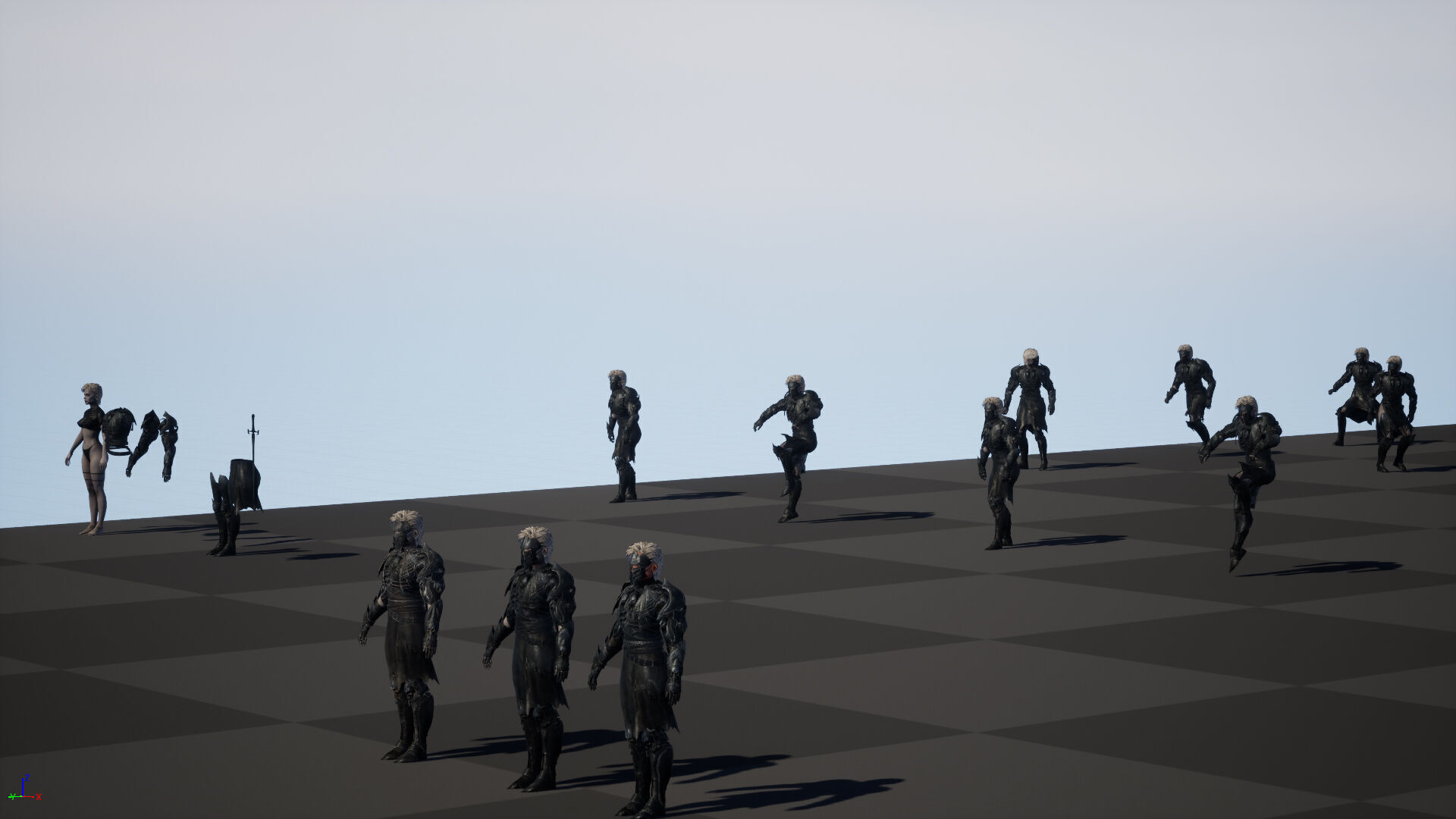 KnightGirl2 Low-poly 3D model_36