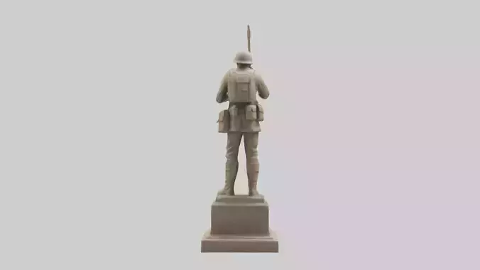 The Brave Soldier Sculpture model