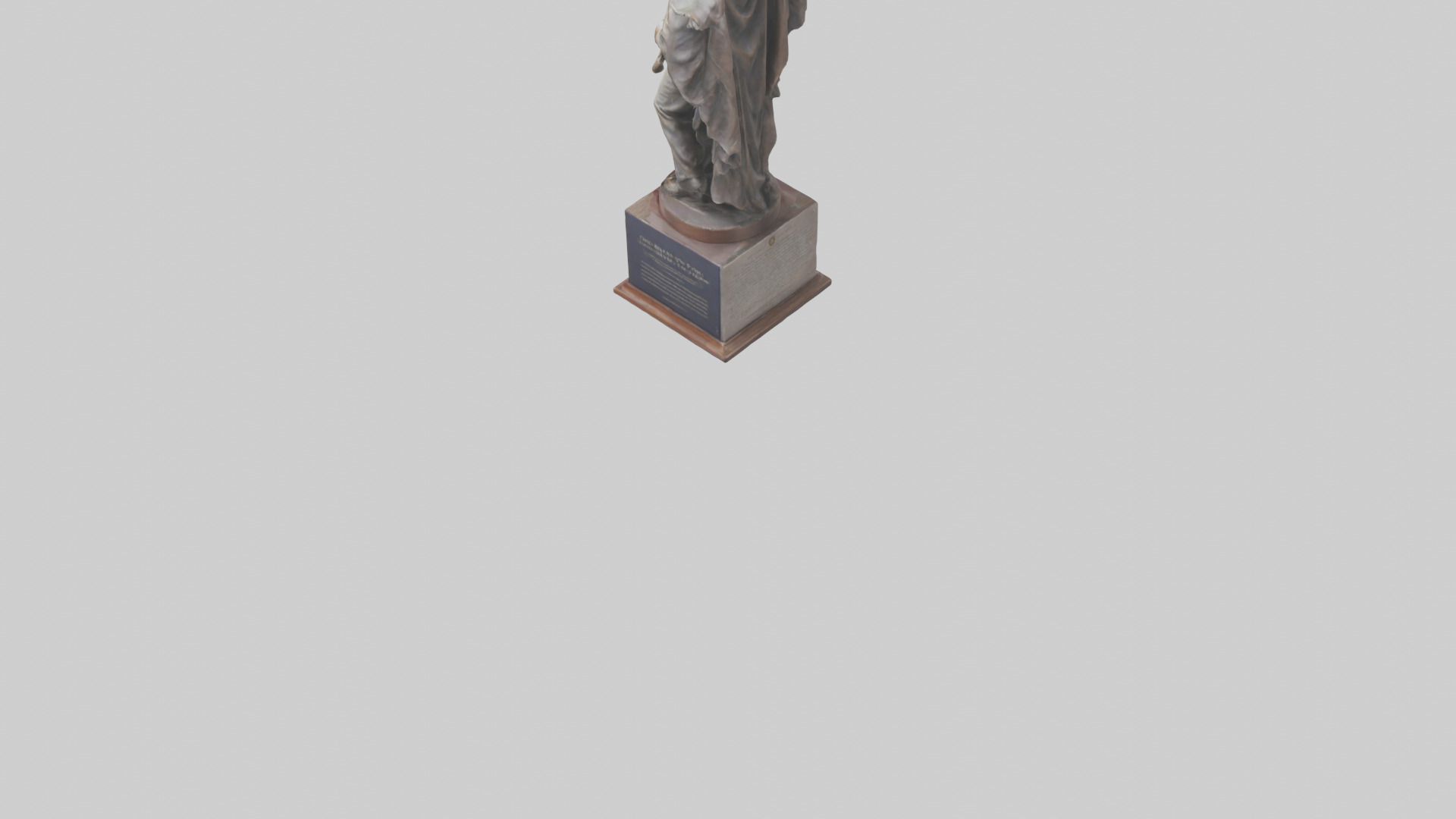 The Brave Path to Freedom statue model Low-poly 3D model_3