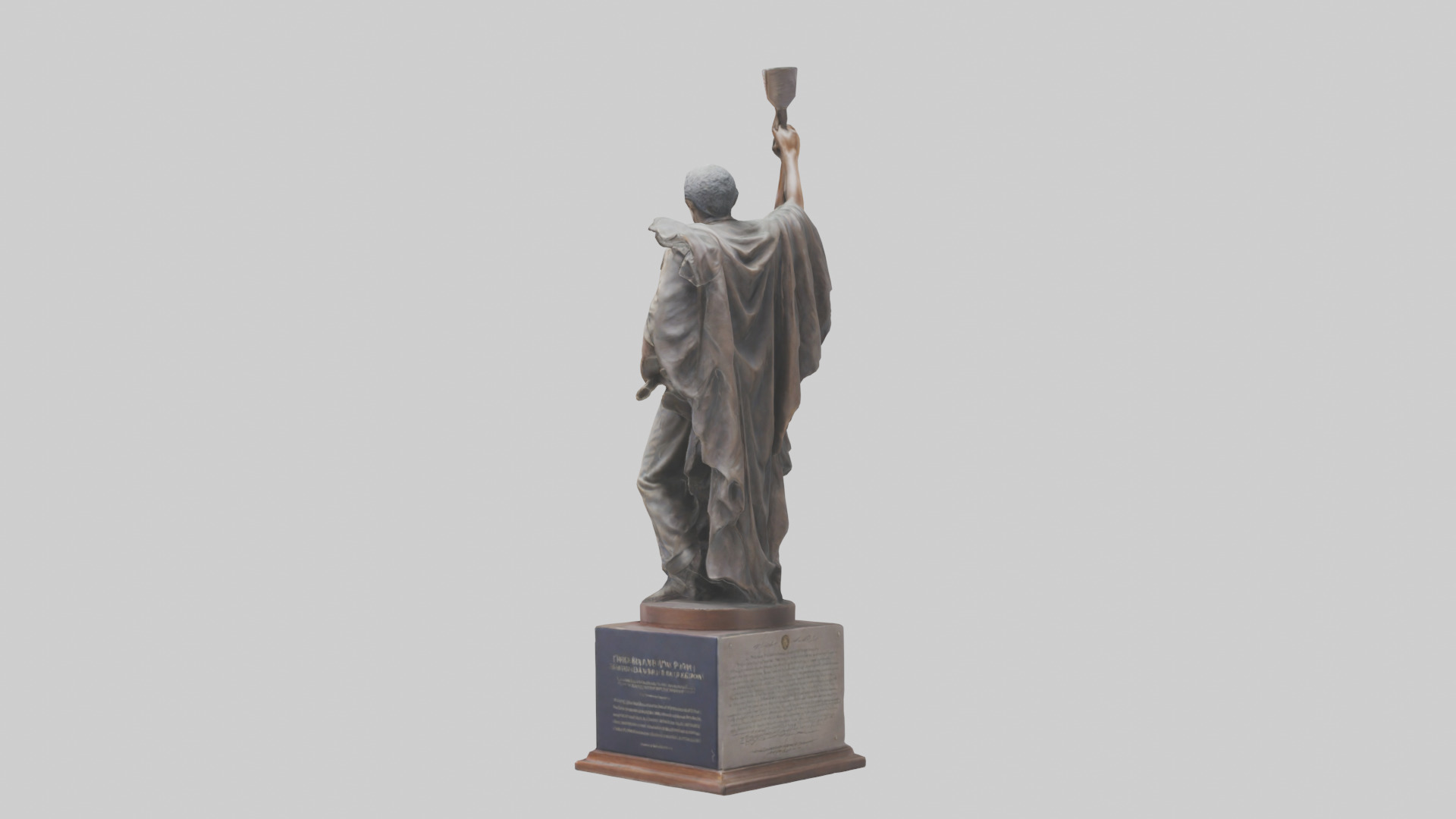 The Brave Path to Freedom statue model Low-poly 3D model_1