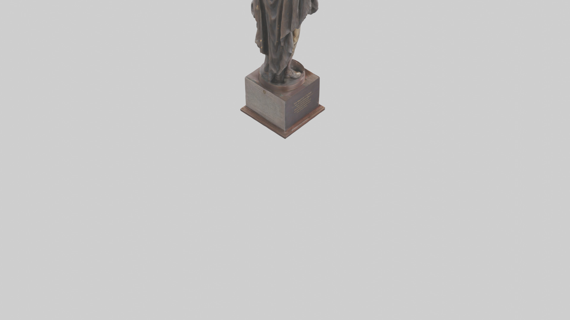 The Brave Path to Freedom statue model Low-poly 3D model_4