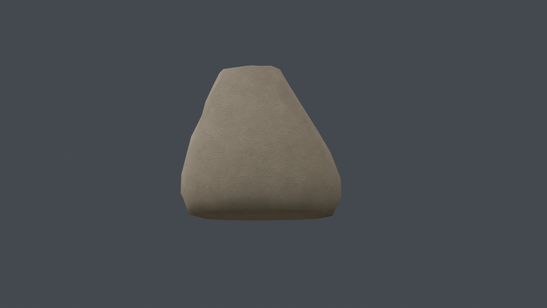 Bean chair Low-poly 3D model_3