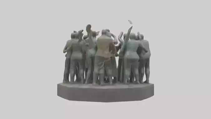 The Battle for Human Rights statue model