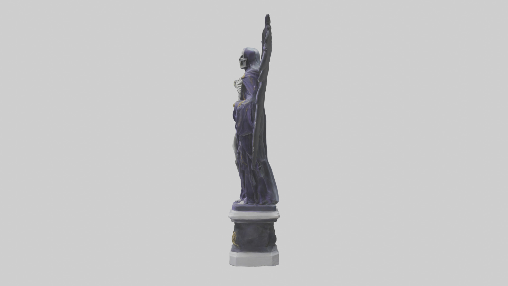 Thanatos statue model Low-poly 3D model_12
