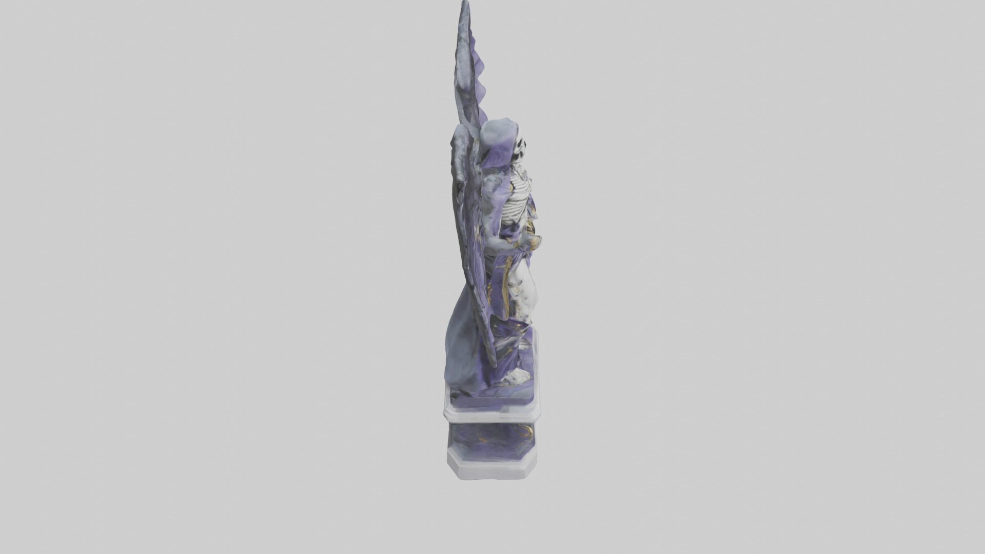 Thanatos statue model Low-poly 3D model_18