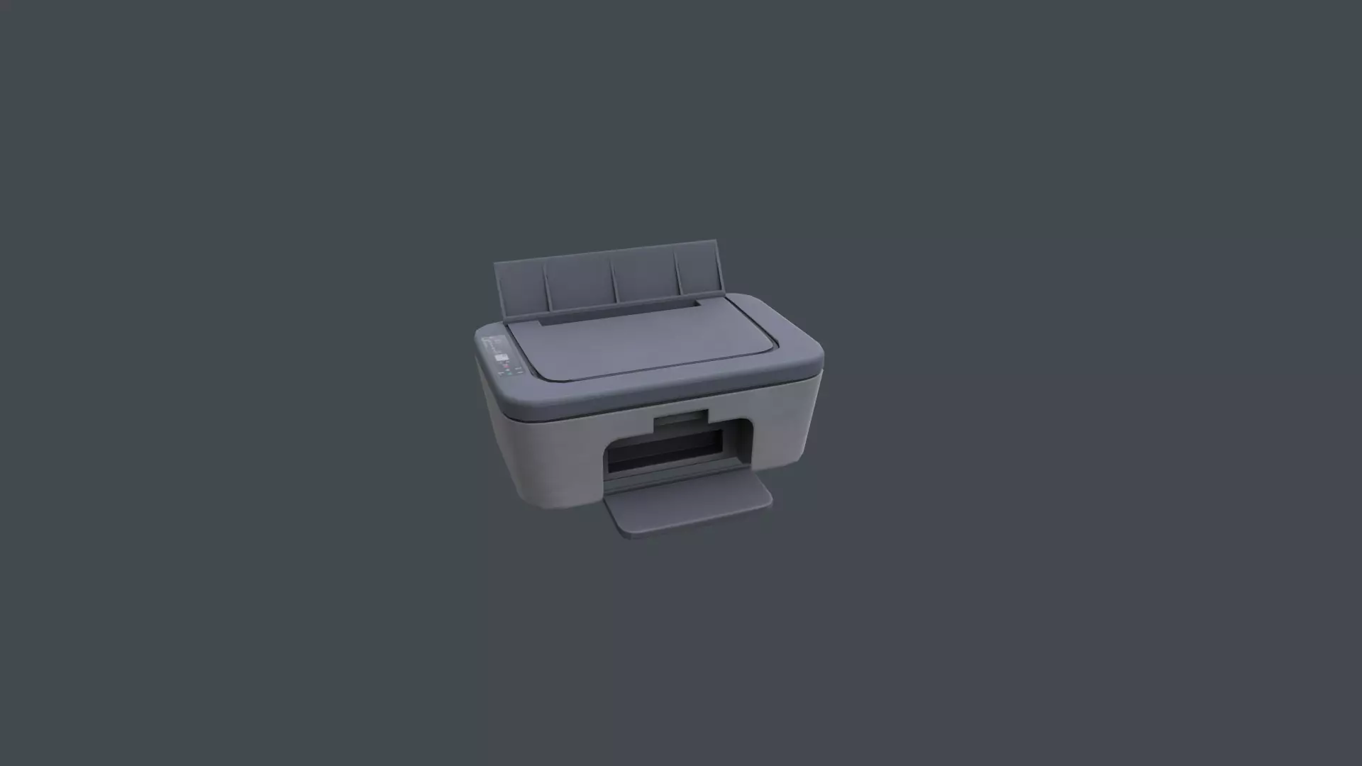Xerox machine Low-poly 3D model_0