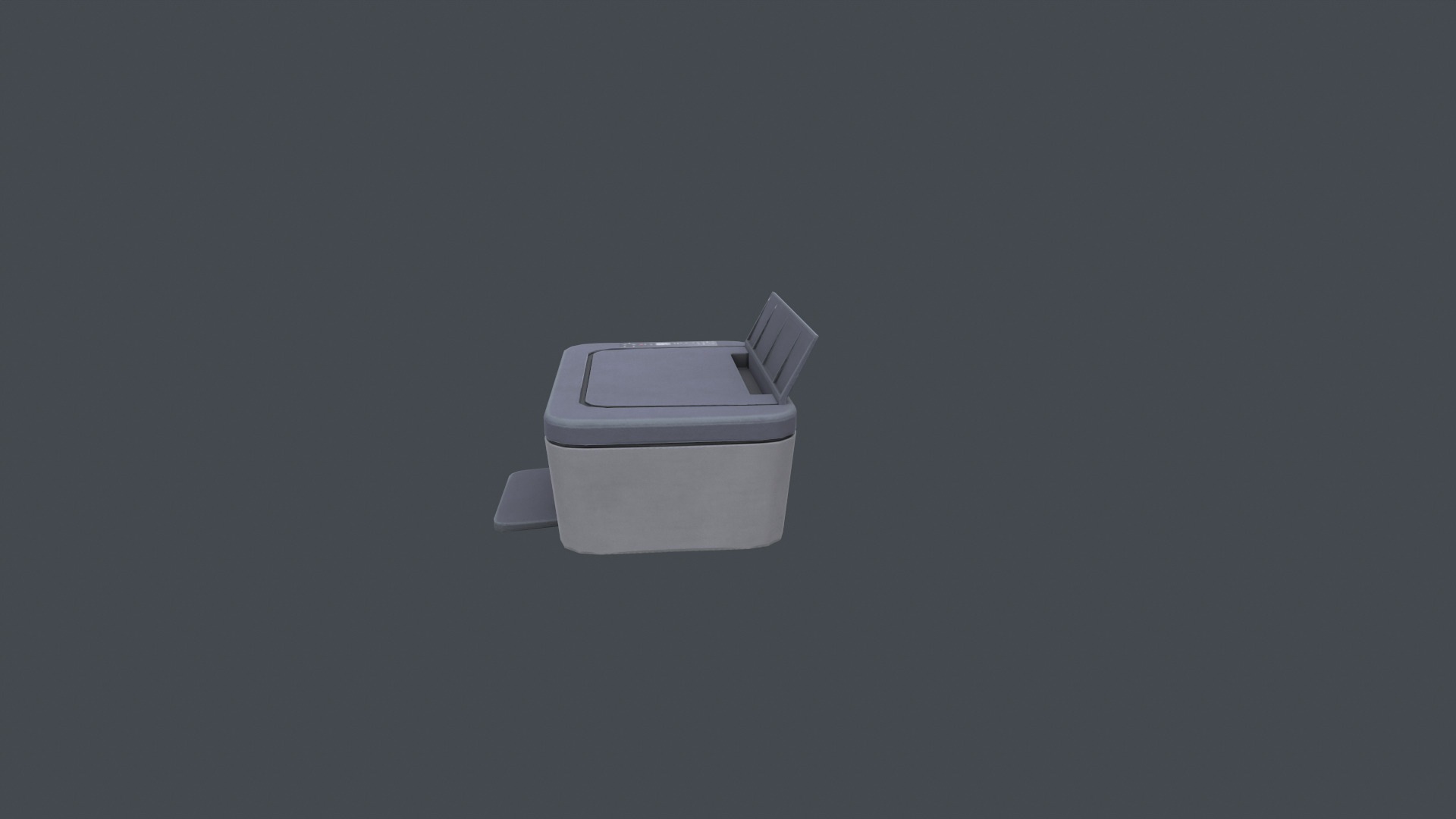 Xerox machine Low-poly 3D model_2