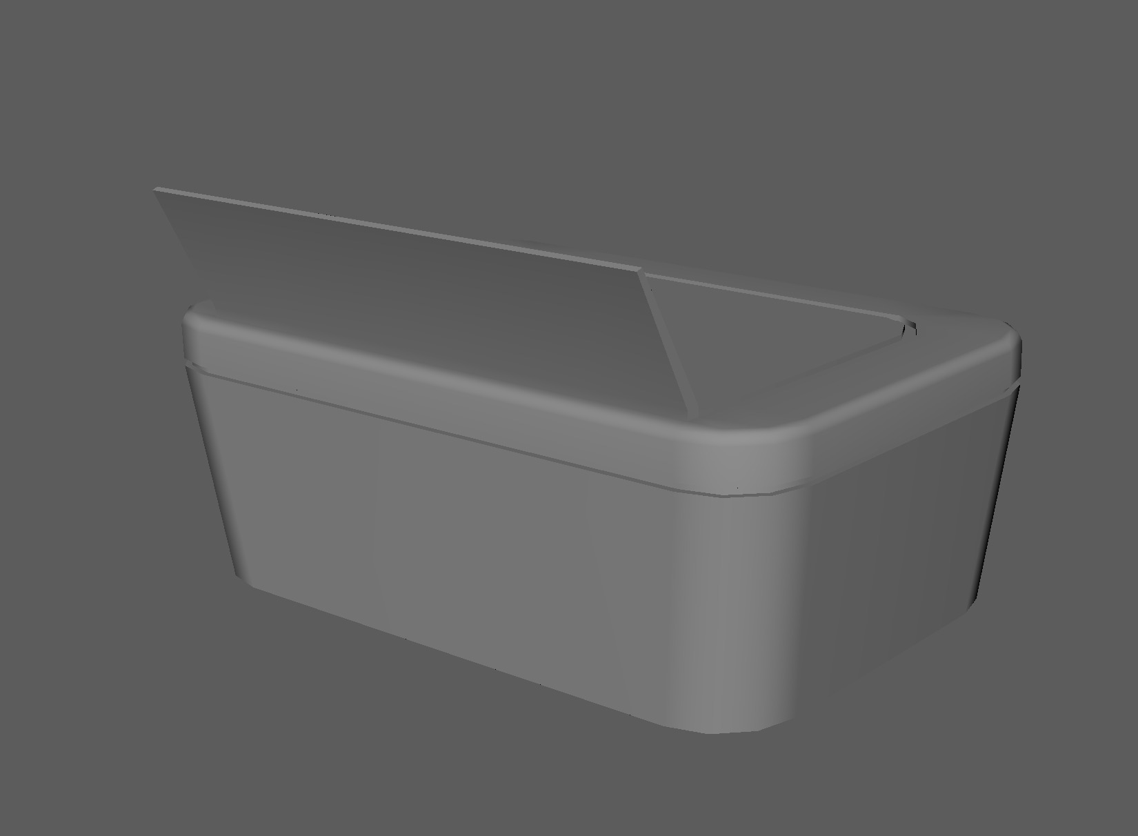 Xerox machine Low-poly 3D model_5