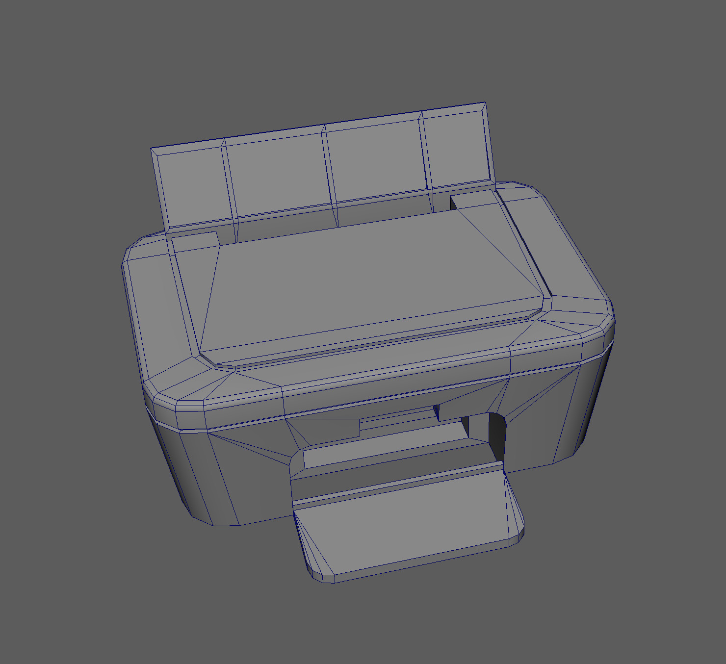 Xerox machine Low-poly 3D model_6