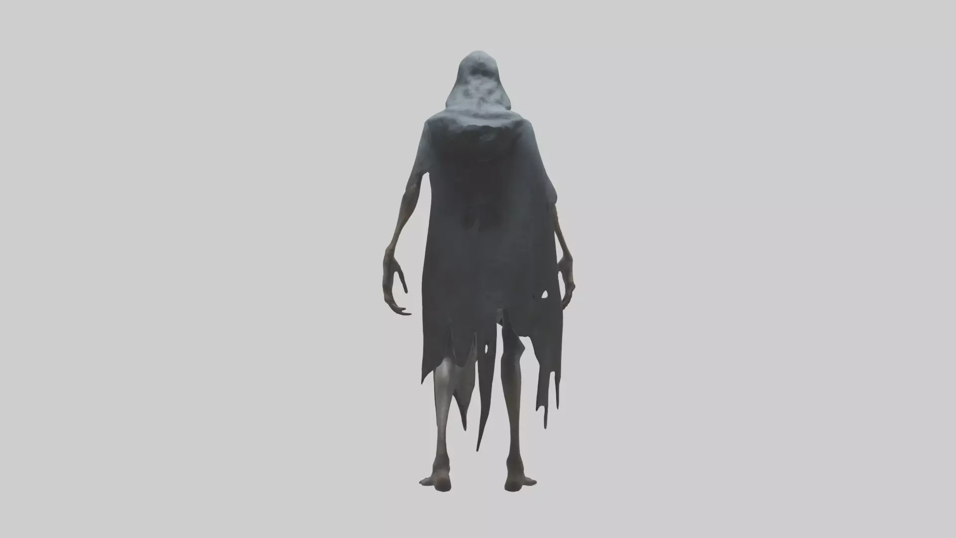 Terrifying stalker model Low-poly 3D model_0