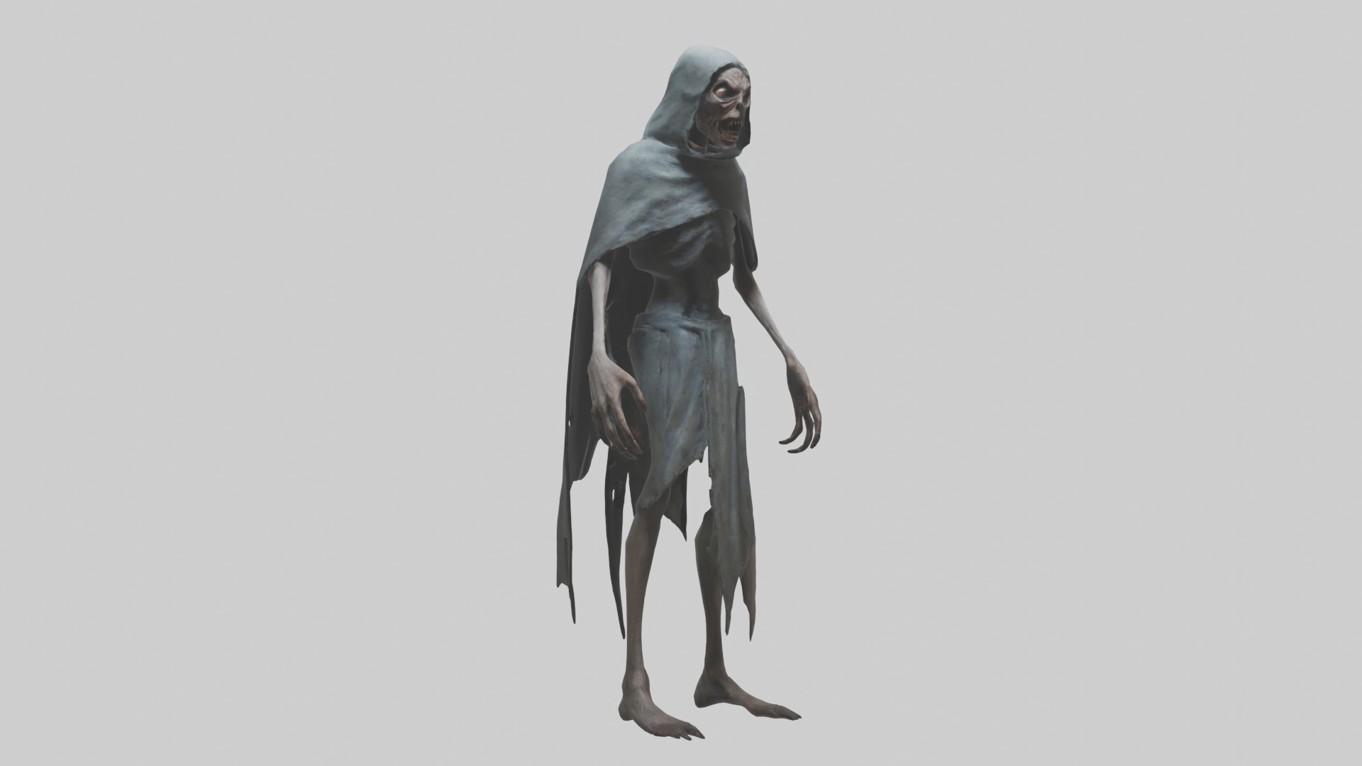 Terrifying stalker model Low-poly 3D model_11