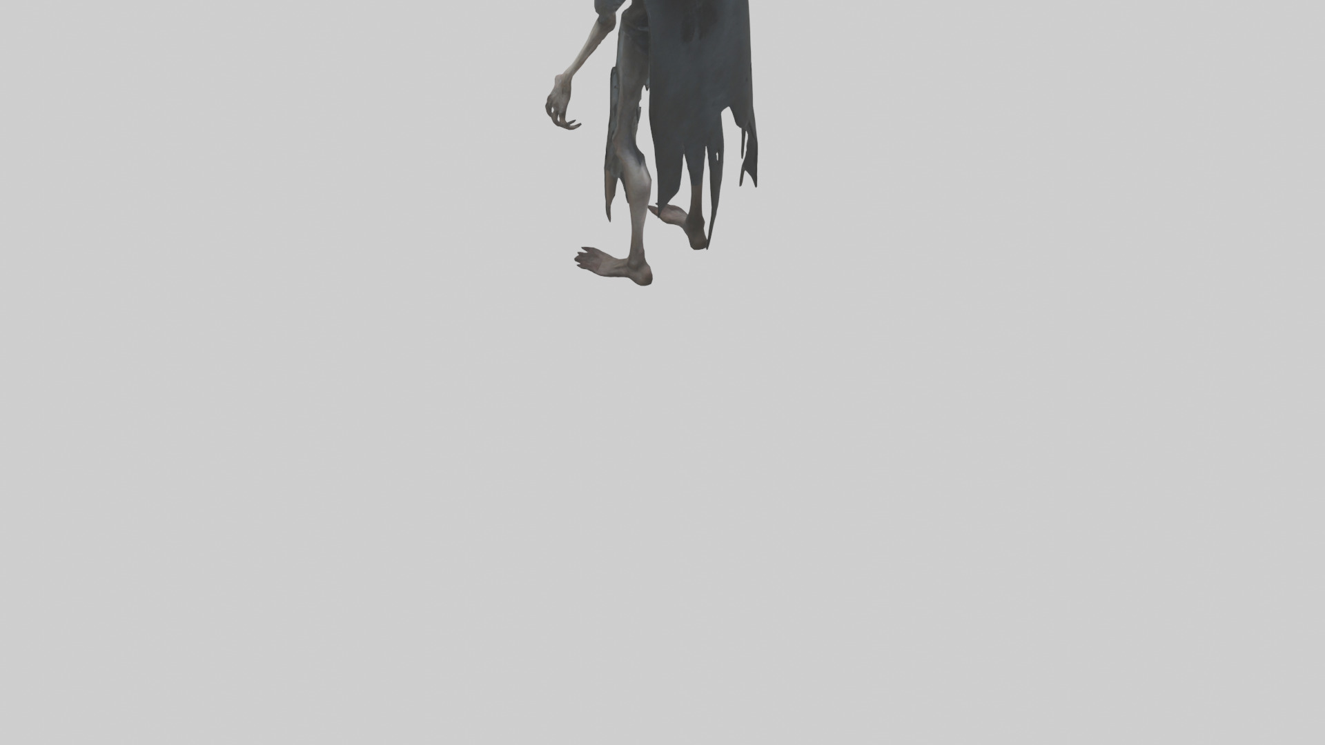 Terrifying stalker model Low-poly 3D model_3