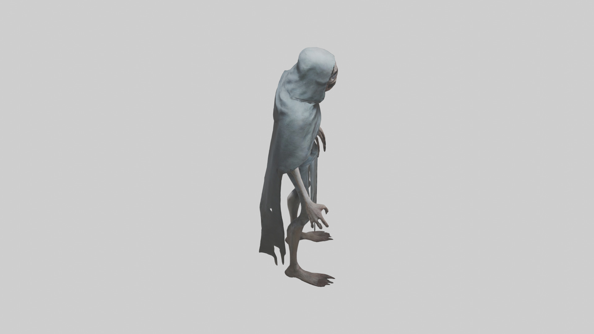 Terrifying stalker model Low-poly 3D model_18