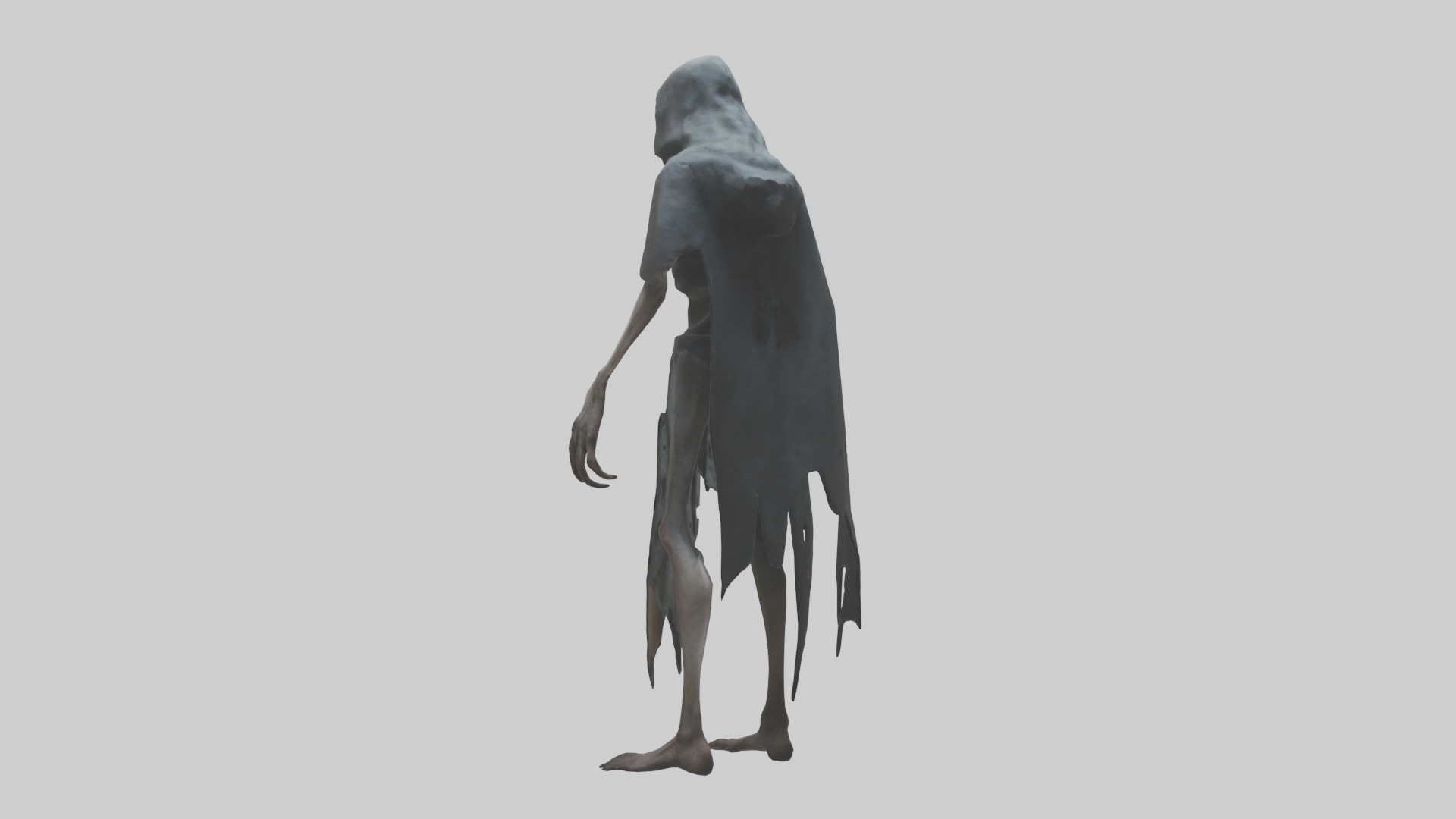 Terrifying stalker model Low-poly 3D model_1
