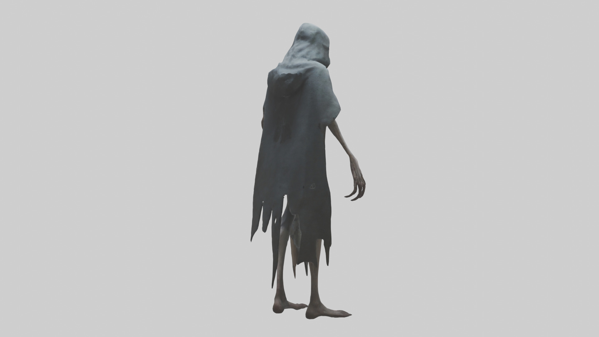 Terrifying stalker model Low-poly 3D model_2
