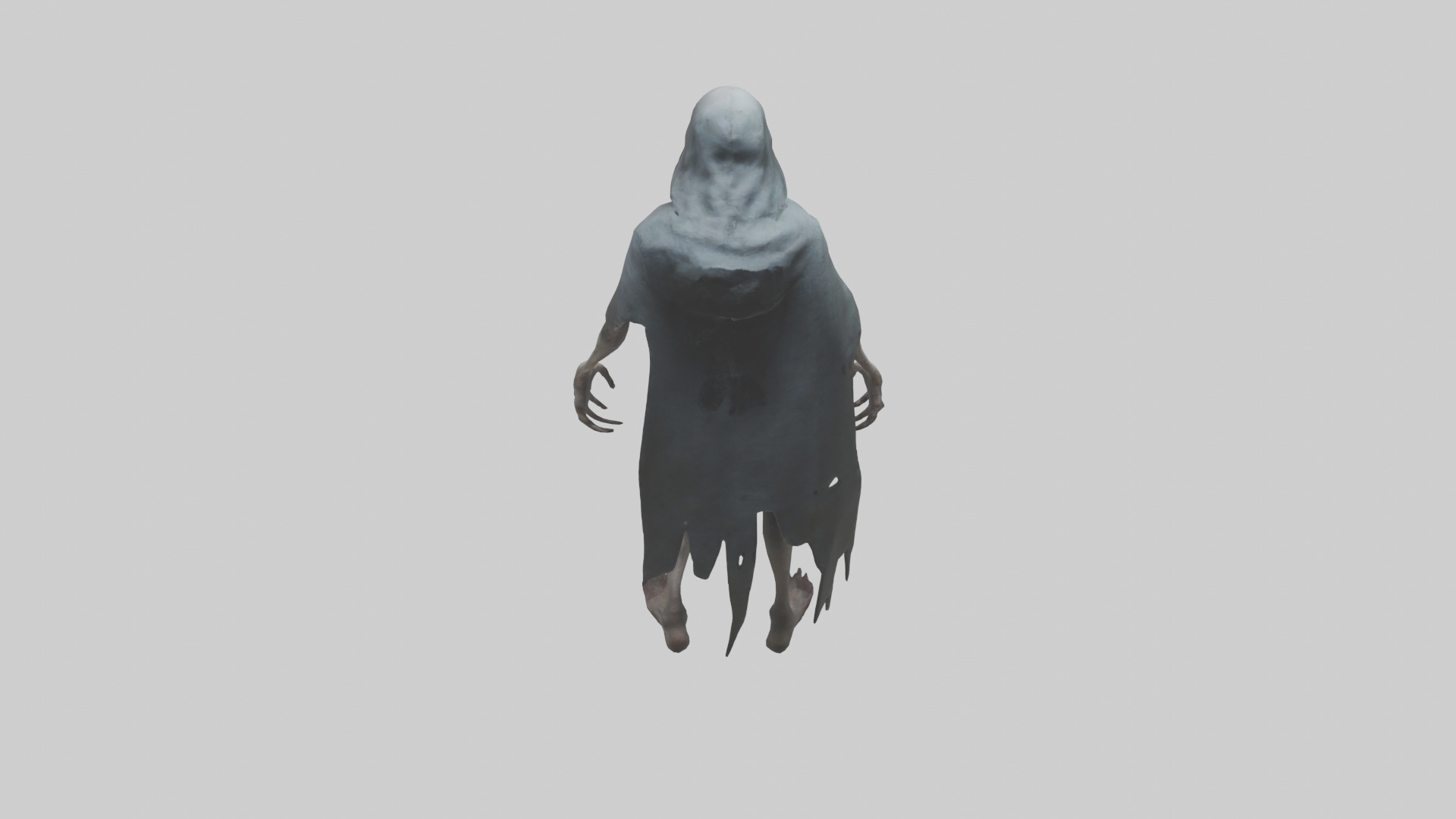Terrifying stalker model Low-poly 3D model_15