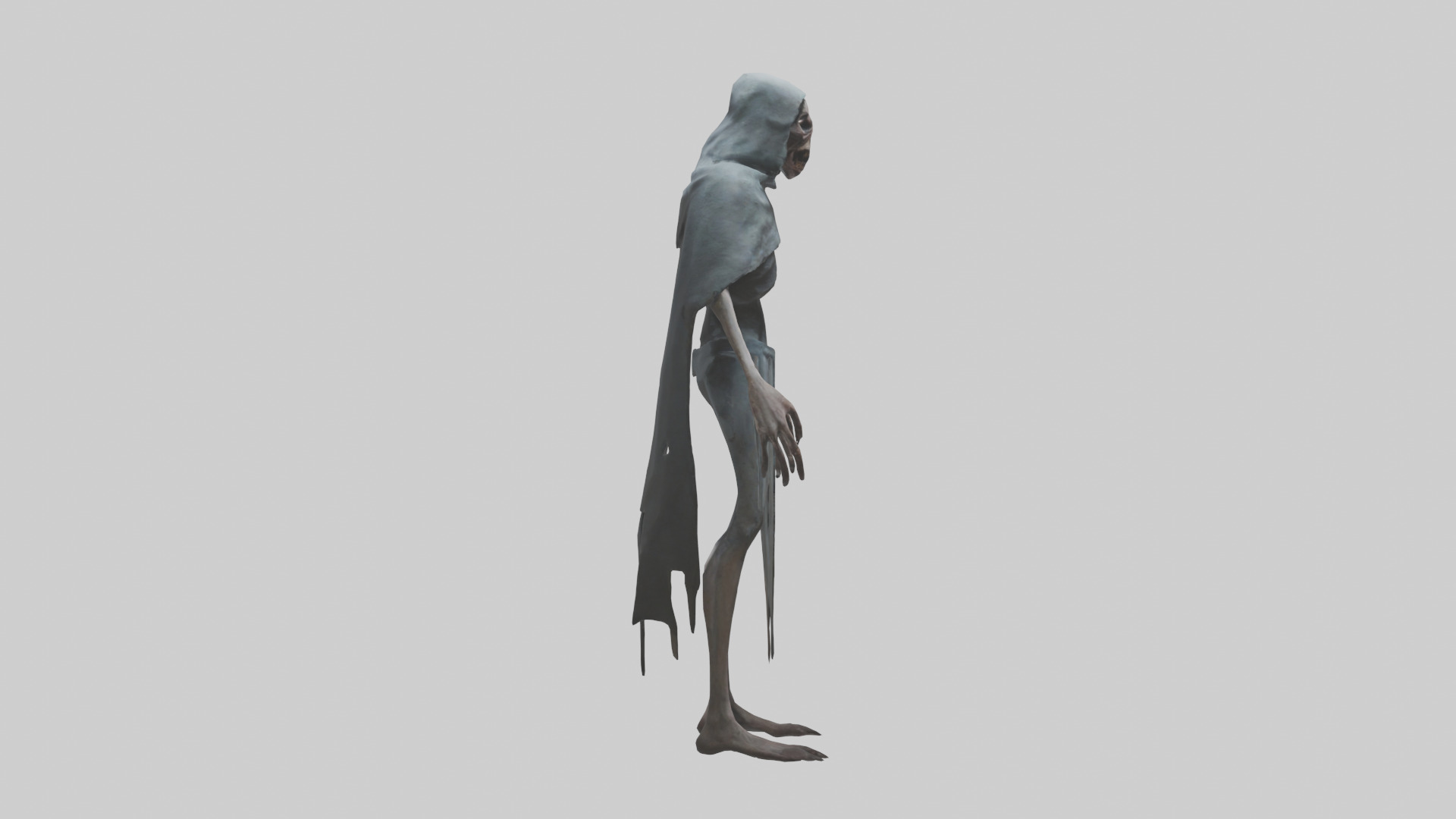 Terrifying stalker model Low-poly 3D model_13