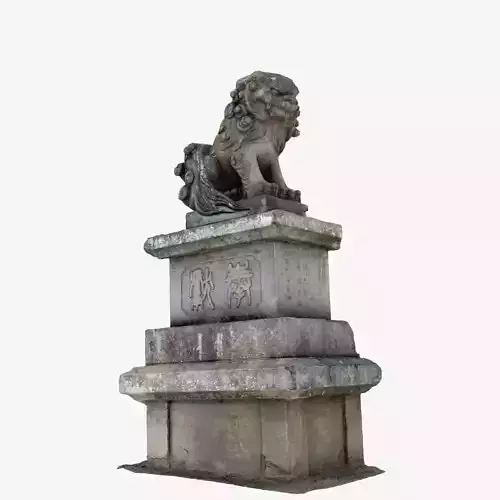 Japanese Animal Statue Scan 01
