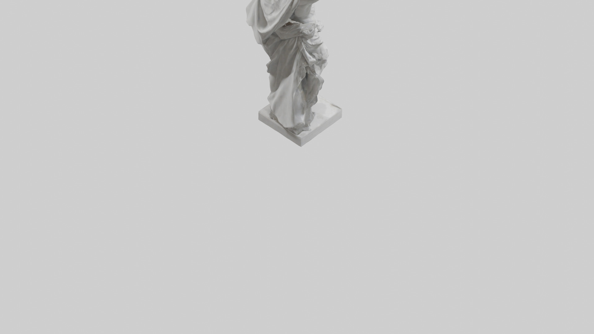 Classical Hero statue model 3D model_4