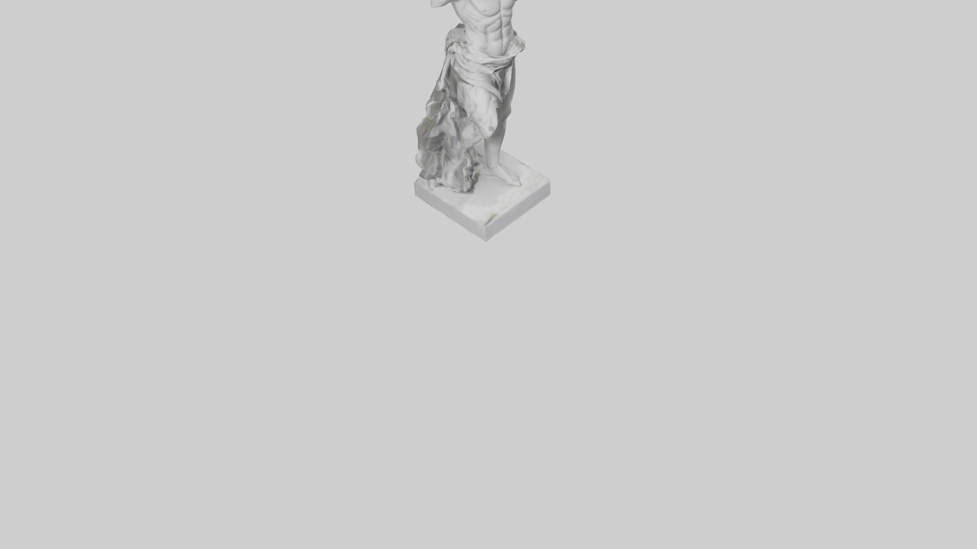 Classical Hero statue model 3D model_6