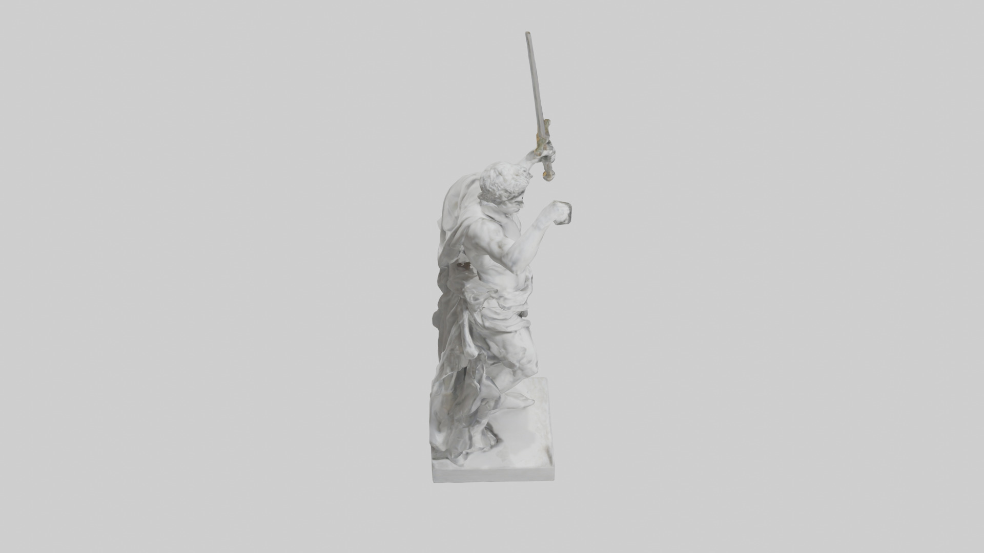 Classical Hero statue model 3D model_18