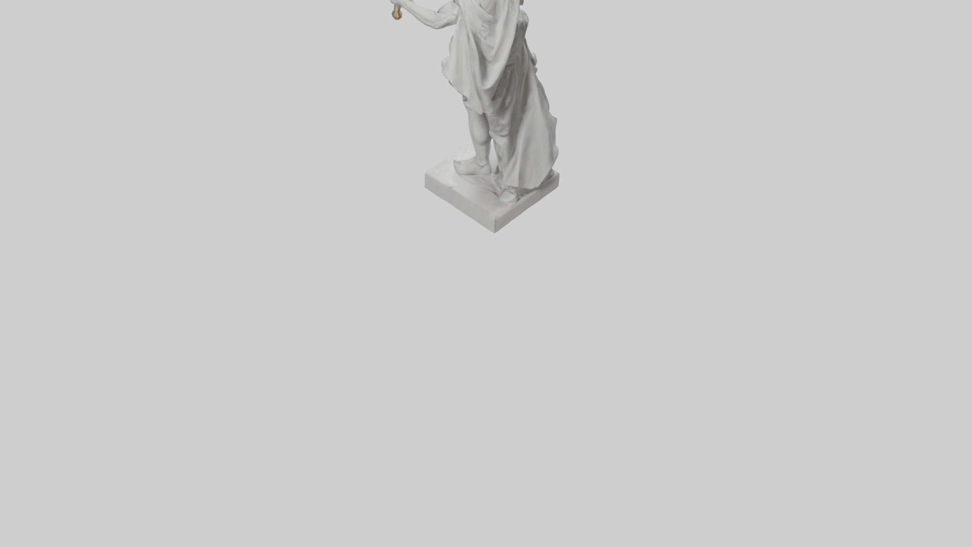 Classical Hero statue model 3D model_3
