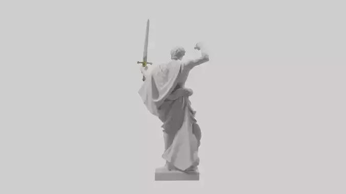 Classical Hero statue model