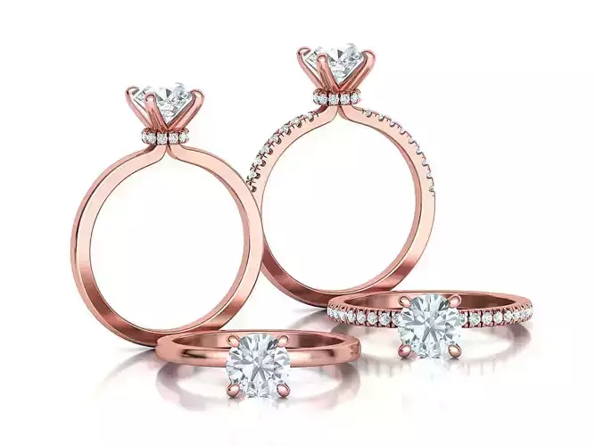 1ct Engagement Solitaire Promise Rings Collection 