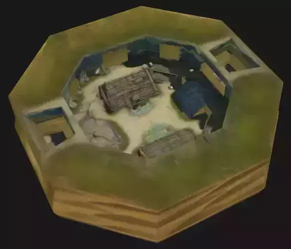 Halo Cartographer - Map for Video Game -Sternbasis- 3D model
