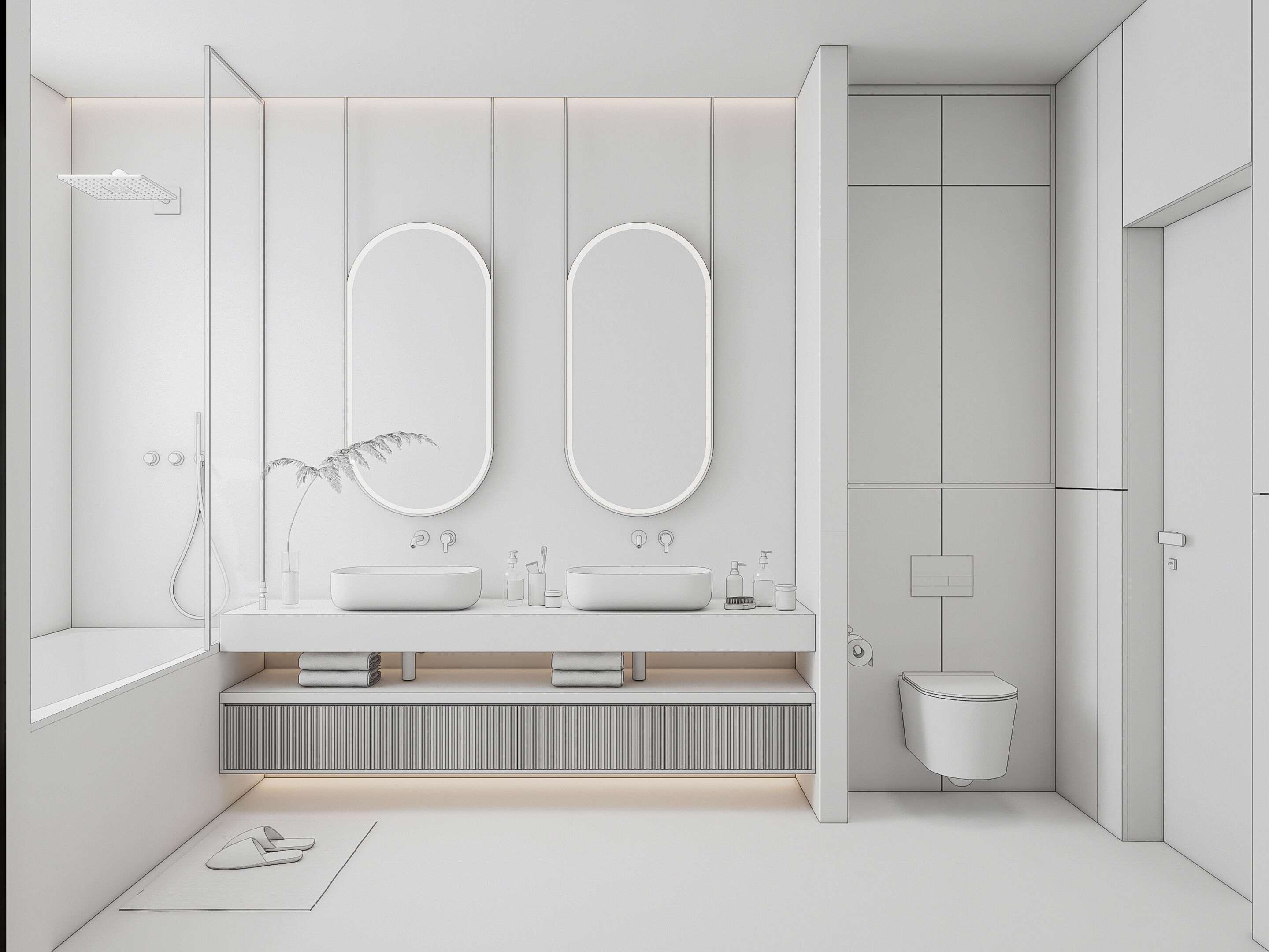 Bathroom 64 3D model_20