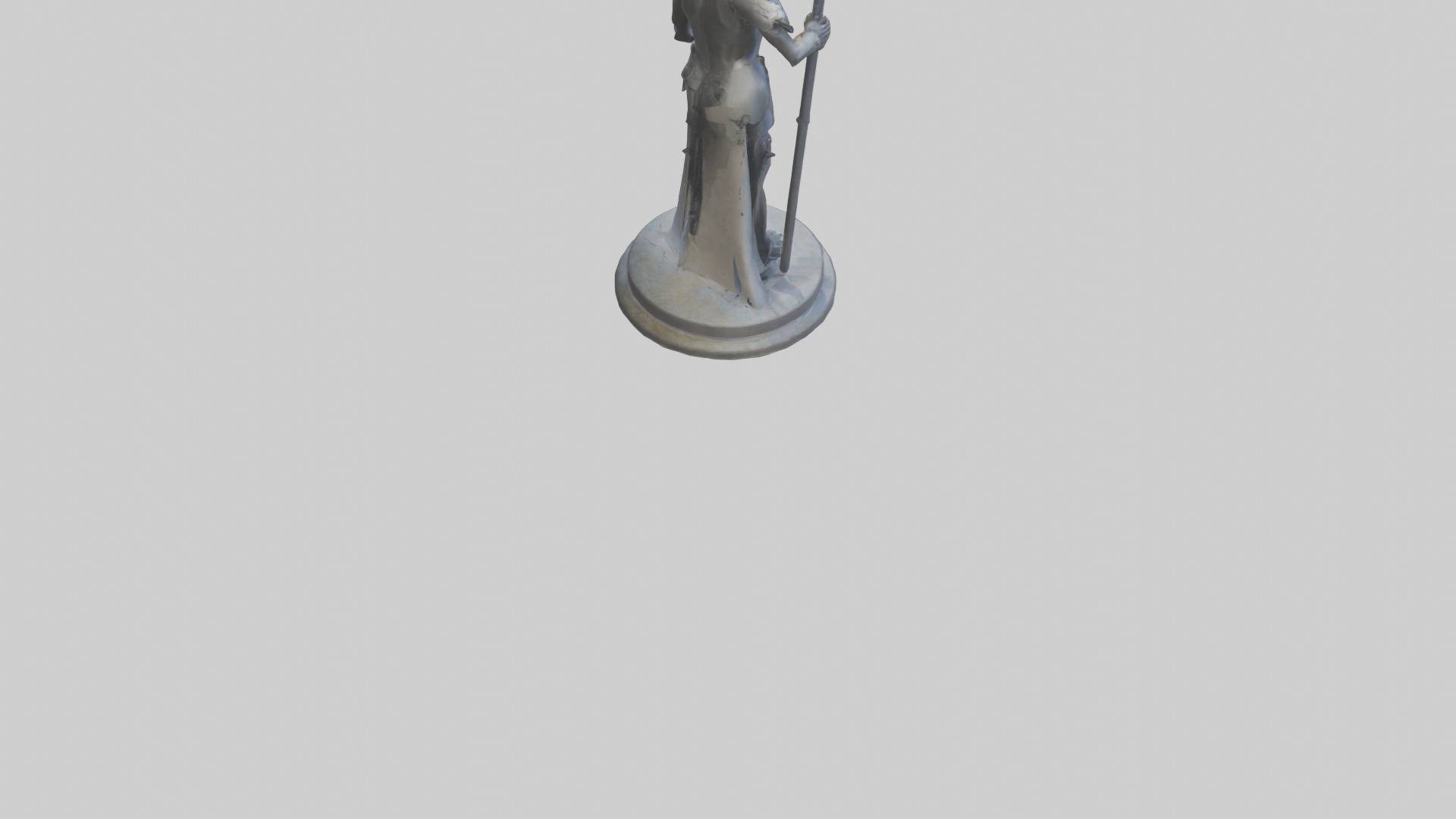 TechnoMage statue model Low-poly 3D model_4