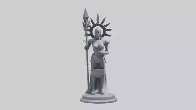 TechnoMage statue model