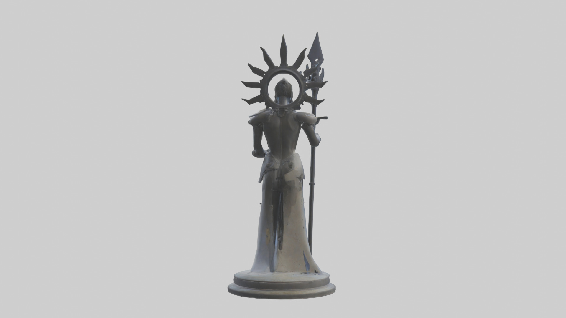 TechnoMage statue model Low-poly 3D model_8