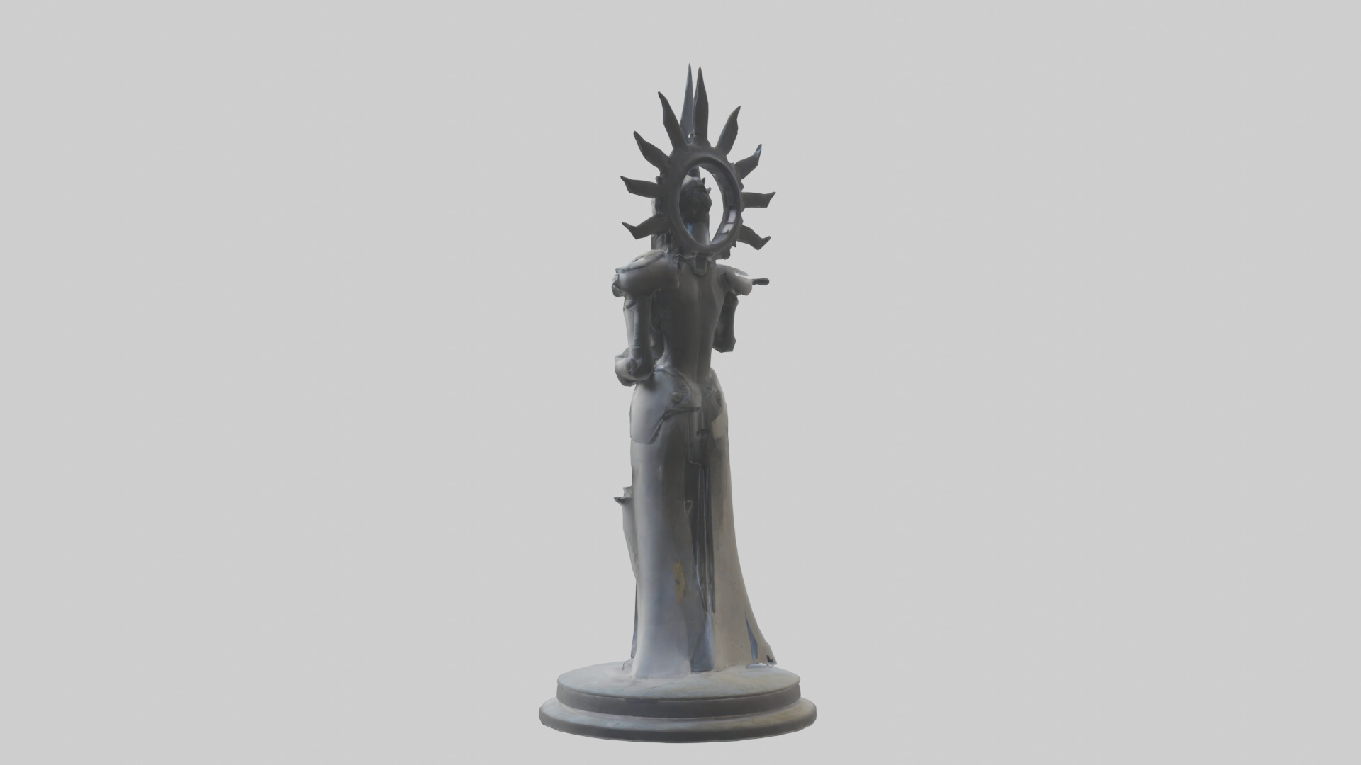 TechnoMage statue model Low-poly 3D model_1