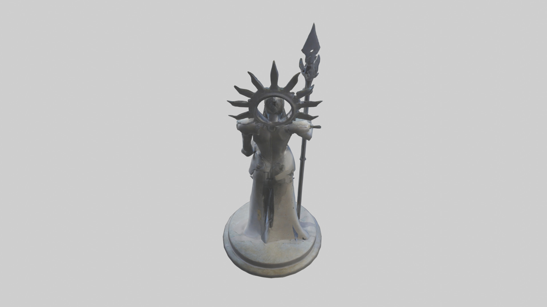TechnoMage statue model Low-poly 3D model_15