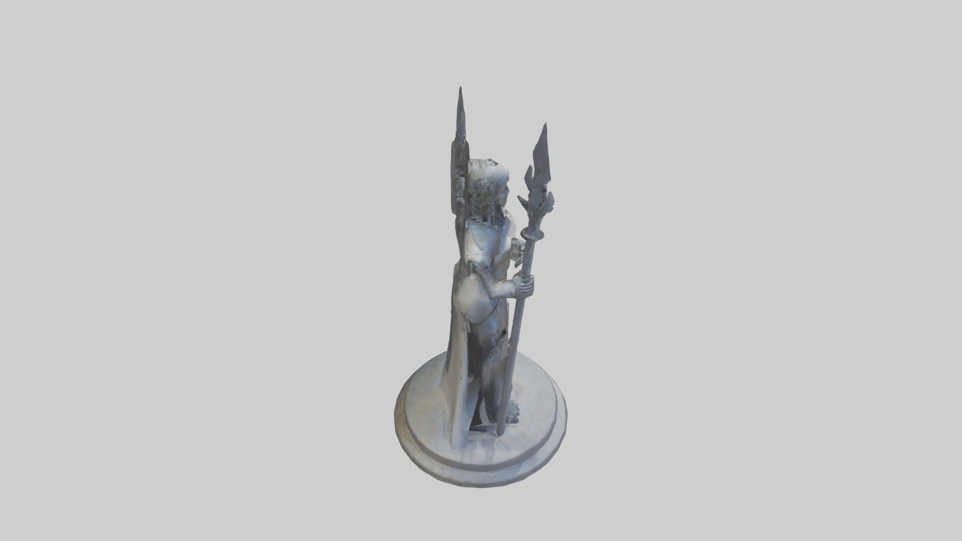 TechnoMage statue model Low-poly 3D model_18