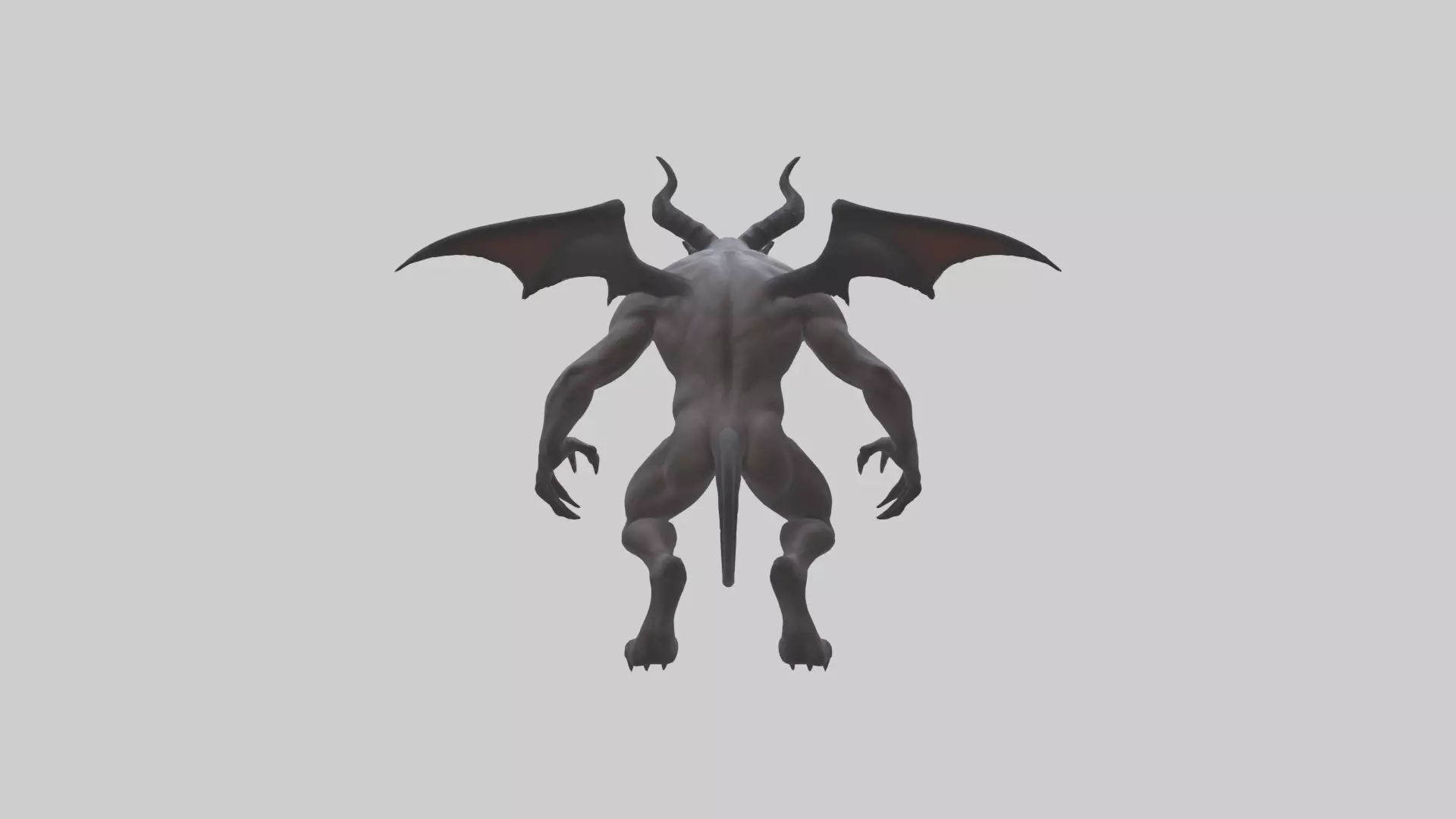 Clawed demon model 3D model_0