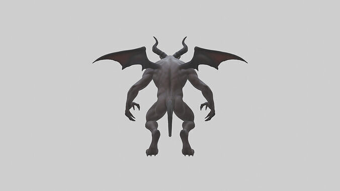 Clawed demon model 3D model