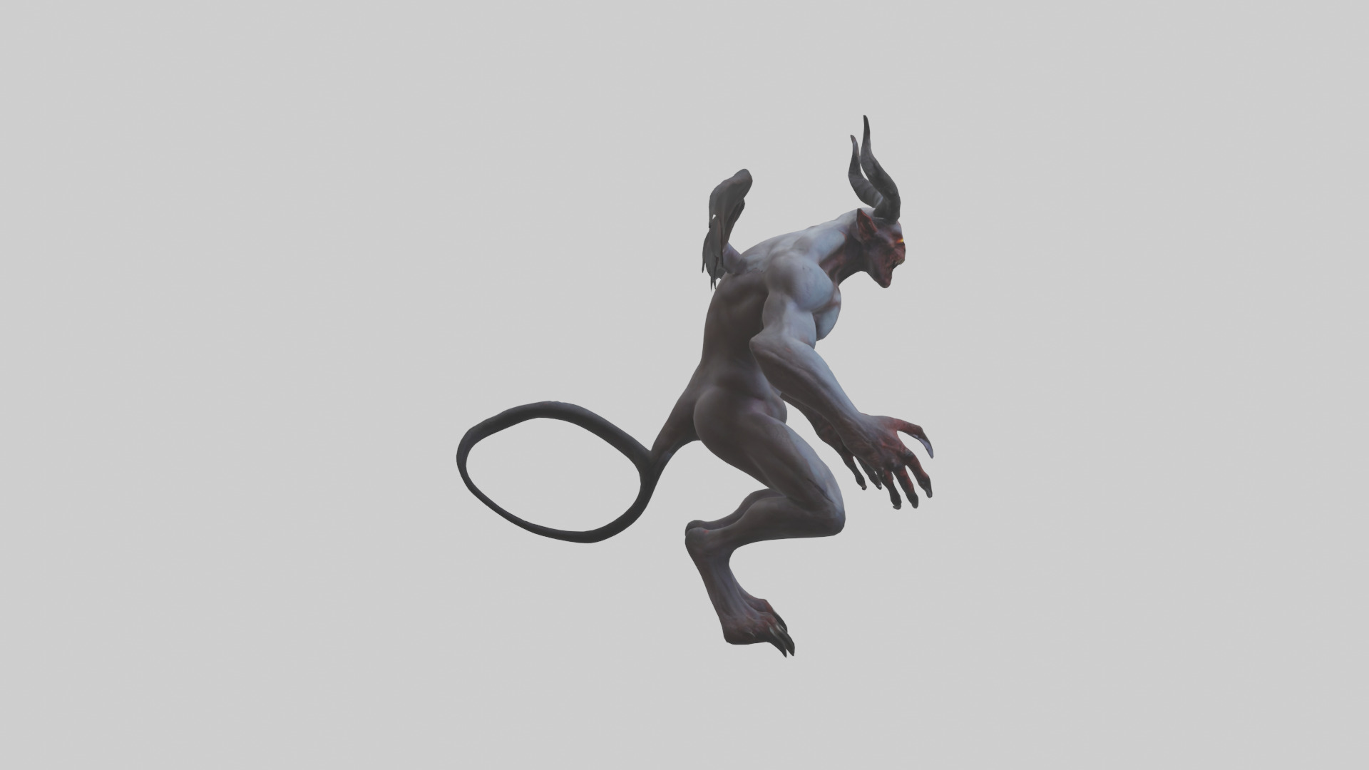 Clawed demon model 3D model_13