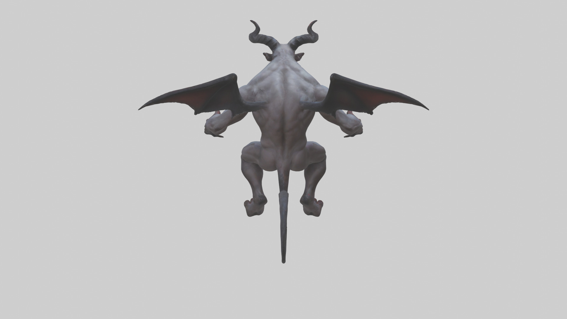 Clawed demon model 3D model_15