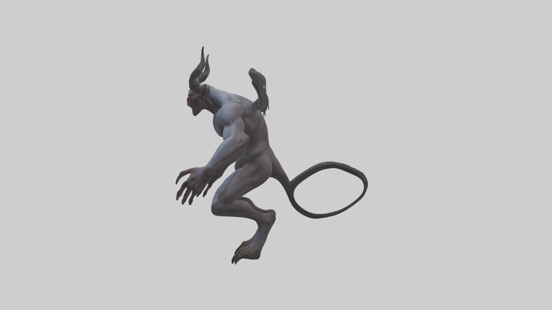 Clawed demon model 3D model_12